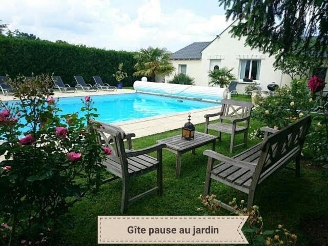 Gite Pause Au Jardin Villa Saint-Branchs Exteriör bild